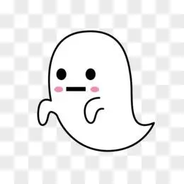 卡通白色幽灵