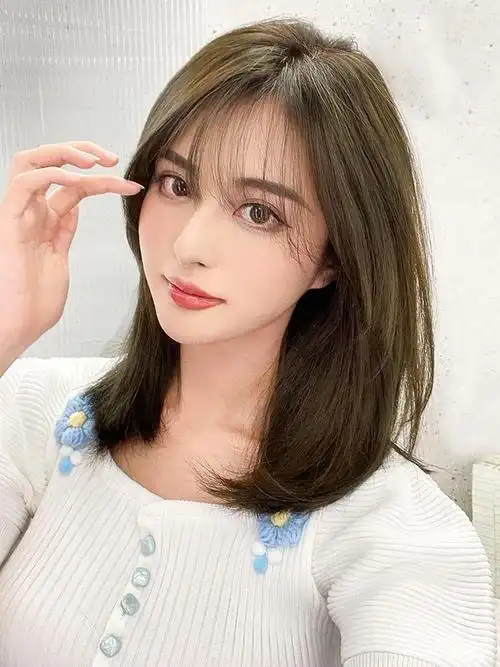 假发真发全真人发中长款2021年新款时尚中长发女全头套可扎网红