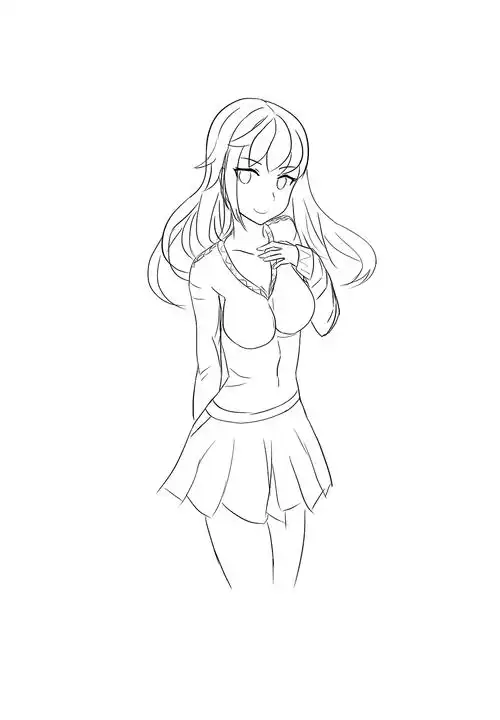 侧身|插画|创作习作|burningbox_原创作品-站酷(zcool)