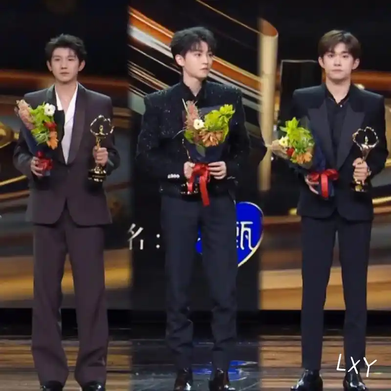 tfboys同框啦～王俊凯:年度关注电影人90 王源:年度原 - 抖音