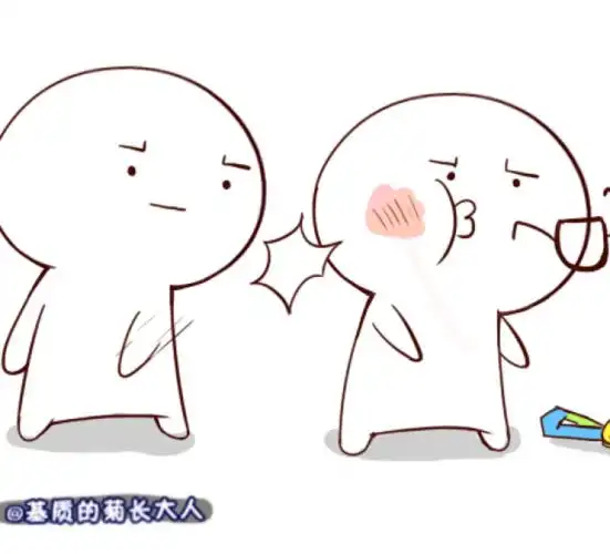 可爱小人打架简笔画步骤