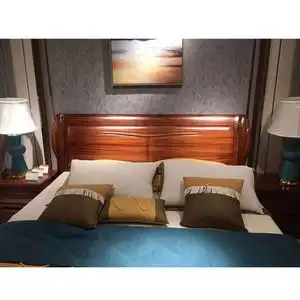 居然之家喜临门店福气家具全实木大床1.5米,1.8 米可选