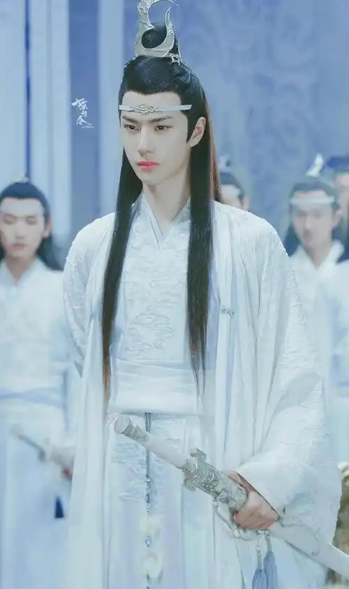 240125 王一博饰演蓝忘机,白衣公子形象俘获无数心!