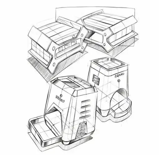 工业手绘干货,工业设计手绘技巧及工业设计手绘线稿图素材分享-品索