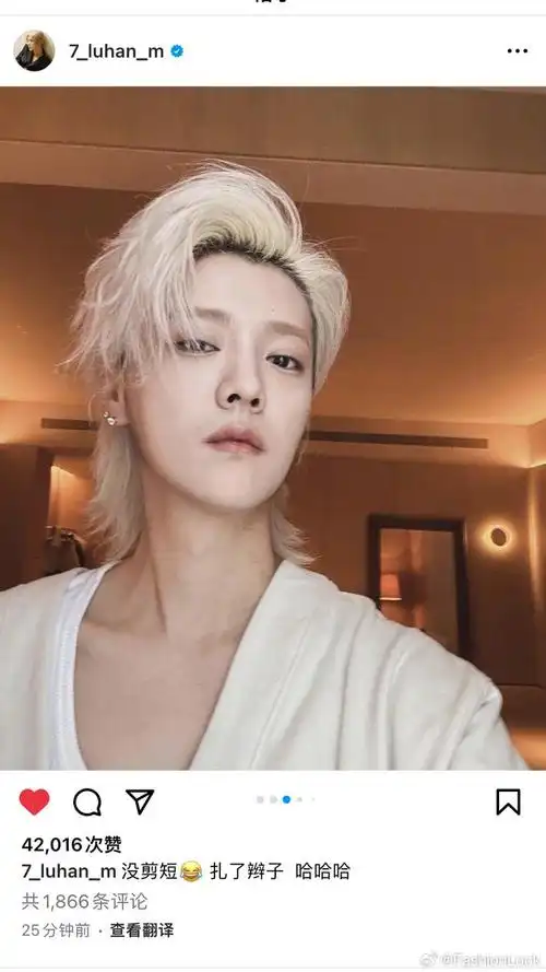 鹿晗丨银发大片 颜值重回巅峰,撕漫男主下凡,真·美神降临!