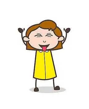 淘气女孩,调皮,舌头,女孩