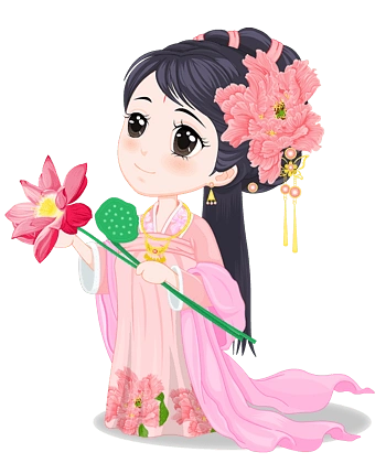 中国古装卡通女孩