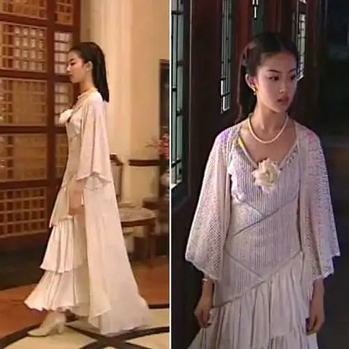 白秀珠长裙造型