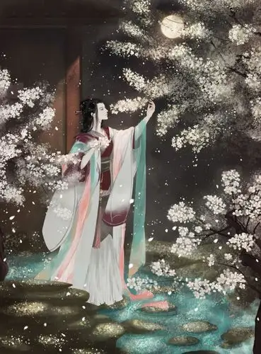 0208 次韵梨花-木己巳_插画,原创,古风,cg_涂鸦王国插画