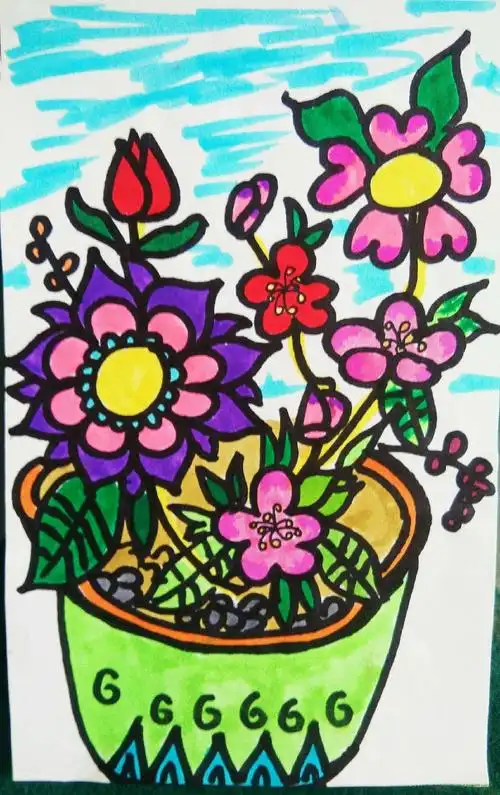 青州云门书院四年级优秀绘画作品集锦