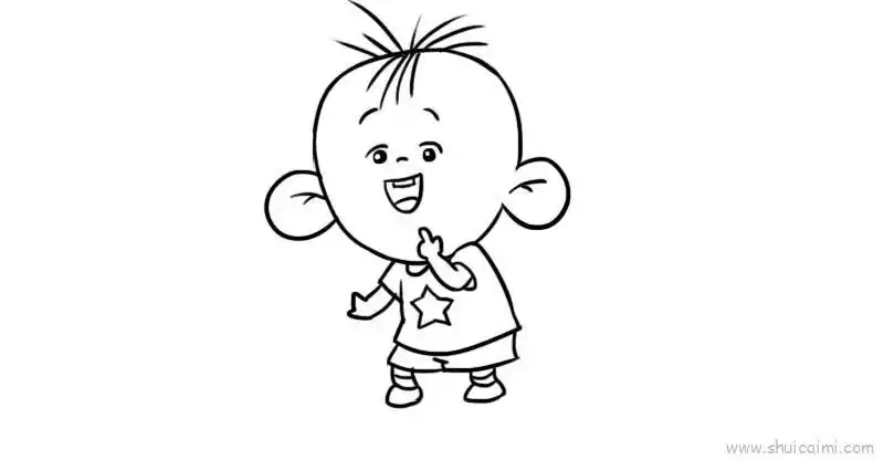 大耳朵图图儿童画怎么画 大耳朵图图简笔画顺序