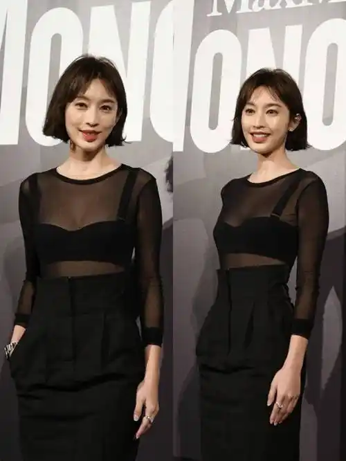 张俪这女人挺厉害,穿裙子还玩混搭,"上身清凉下身保守",真赞_身材_时