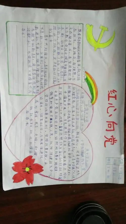 党的女儿观影后的手抄报党的手抄报