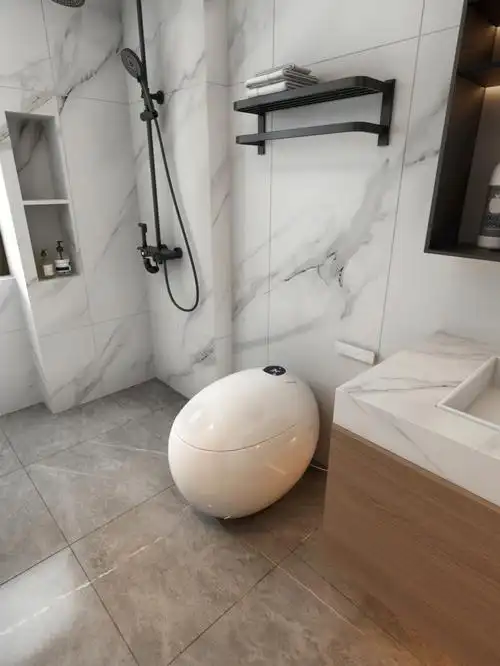 高级白卫生间打造明亮简约风的浴室