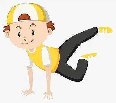 街舞png卡通手绘玩滑板戴帽子的男孩png戴帽子的惊讶小孩png卡通人物