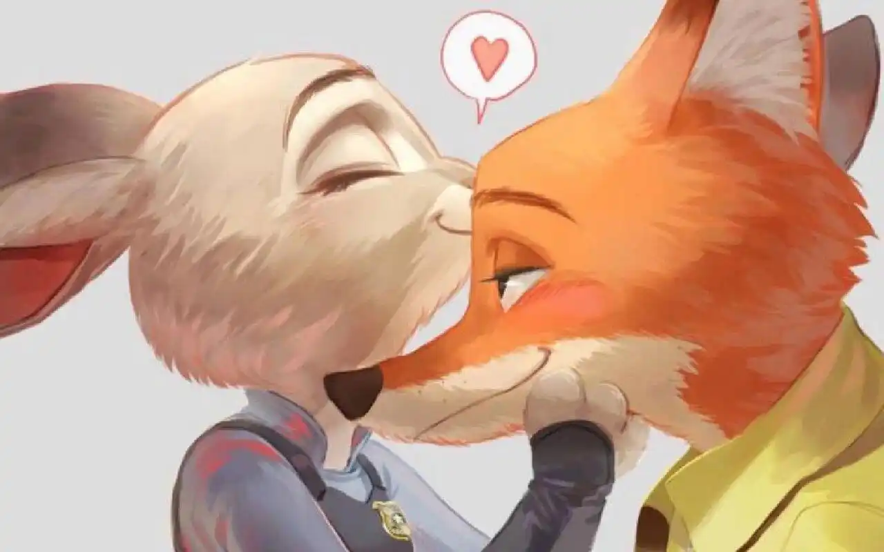 动物城,依然是被尼克和朱迪圈粉的一天狐狸和兔子的组合真的好绝啊