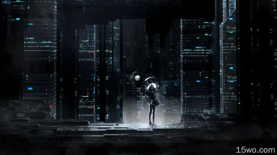 头骨幽灵都市风景黑暗的夜壁纸 4096x2160壁纸 e屋资讯壁纸 4k2k壁纸