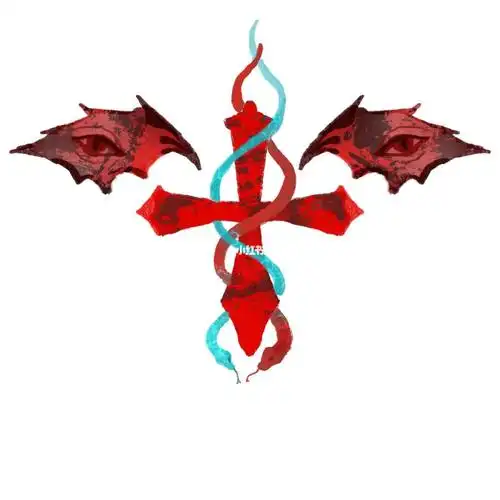 原创纹身手稿堕落天使