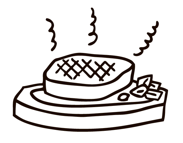 烤肉简笔画图片