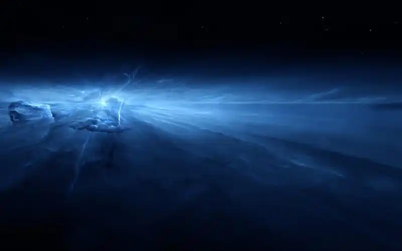 宇宙星星月球星空奇幻背景墙吊顶天顶高清