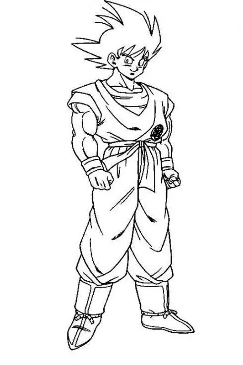 七龙珠孙悟空超级赛亚人简笔画图片儿童孙悟空简笔画大全 搜狗图片