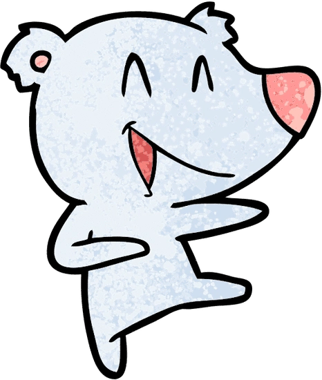 笑熊卡通 laughing bear cartoon