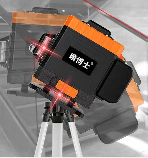 水平仪红光4线8线12线16线砌墙神器水平仪红光12线高精度强光细线贴墙