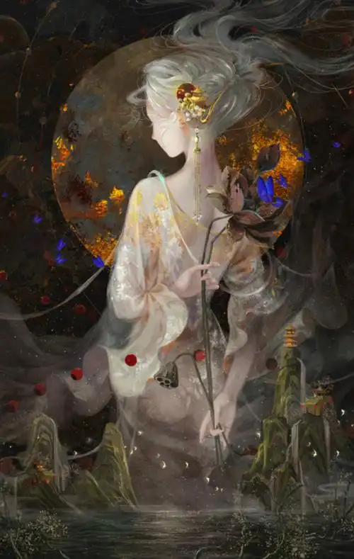 古风唯美图集:海有舟可渡,山有径可行,山海不难远,最远是君心