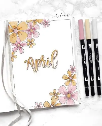 手账春分四月手帐封面分享再次更新