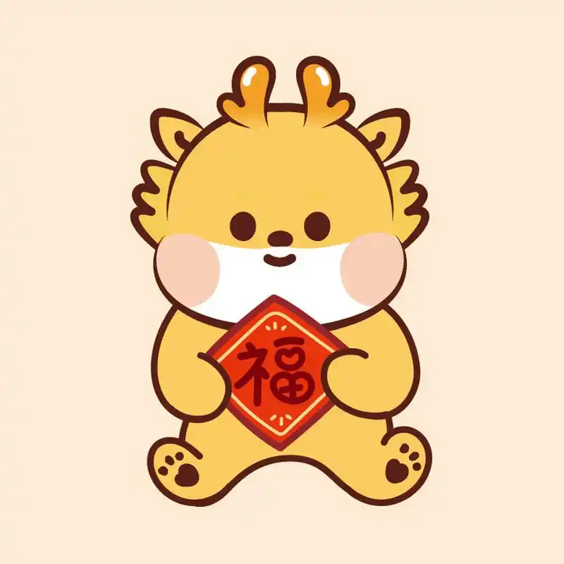 小飞龙卡通可爱插画头像分享 原创 萌萌星球系列ip 小飞龙ip卡通形象