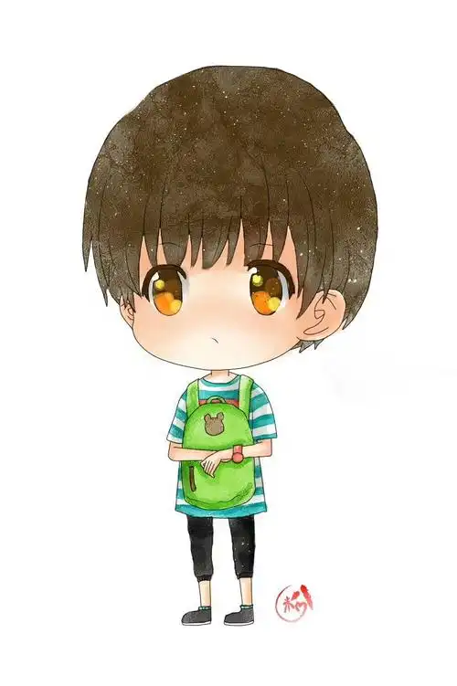 易烊千玺# #tfboys# #卡通# #可爱