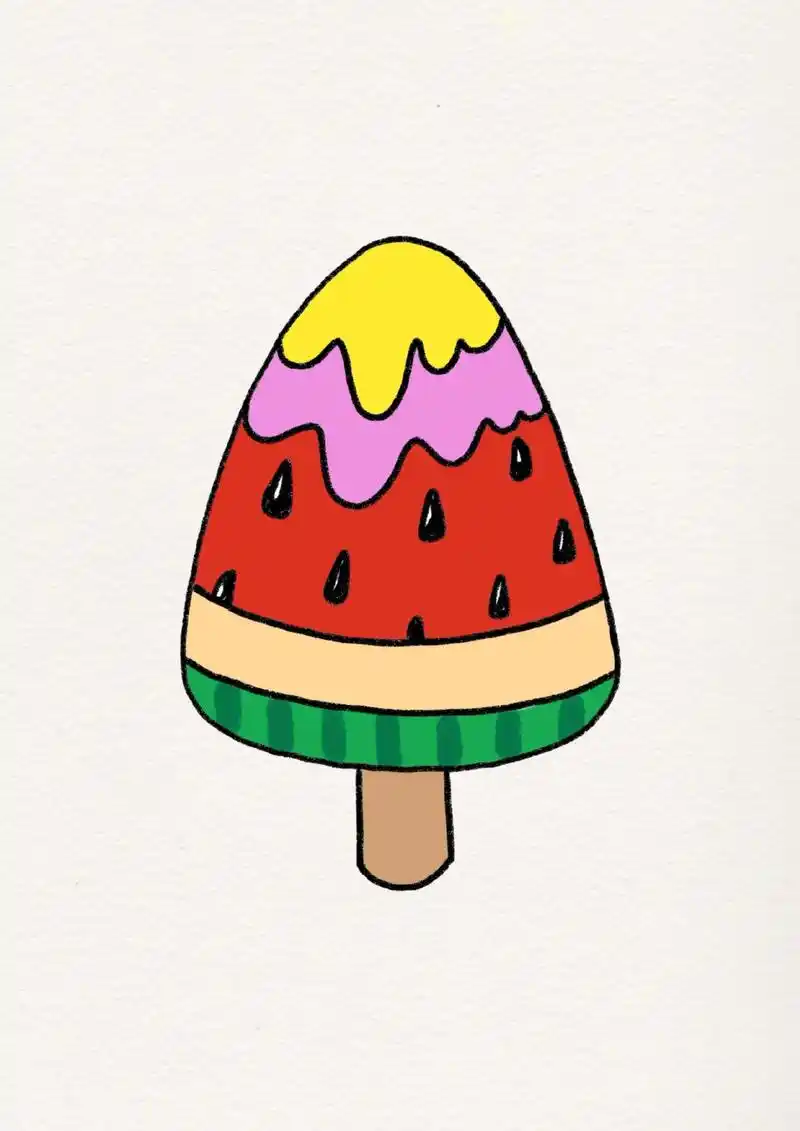 绘画教程来啦,一起跟着步骤来画画吧!非常简单哦   需要素材 - 抖音