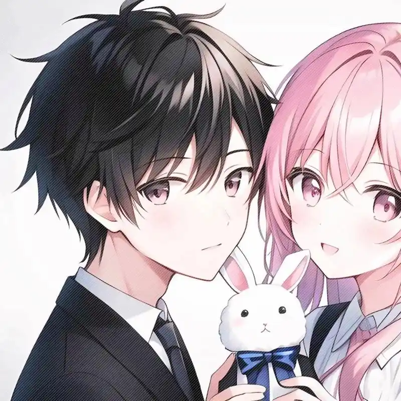 粉色系情侣头像#1 本人特别喜欢粉色,因为看着特别可爱.