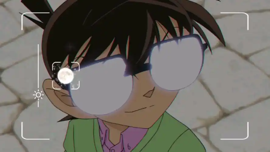 「江户川柯南」来看看子柯柯各种眼睛反光吧.(下集预告:哀殿)