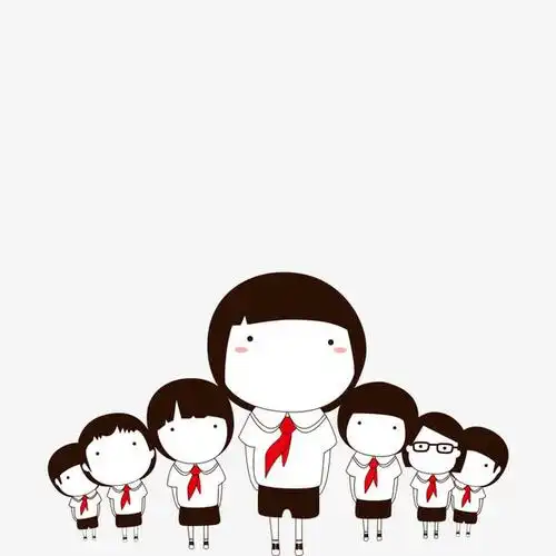 卡通少先队员国旗下宣誓免抠素材免费下载_觅元素51yuansu.com