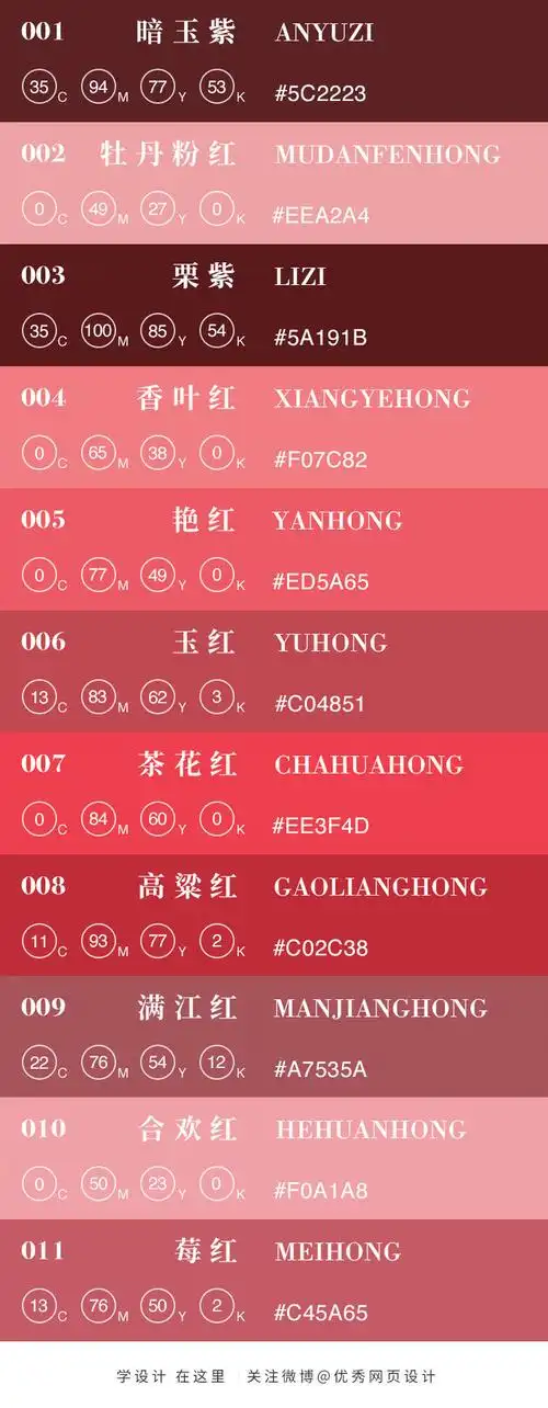 100种常用的中国传统色卡】