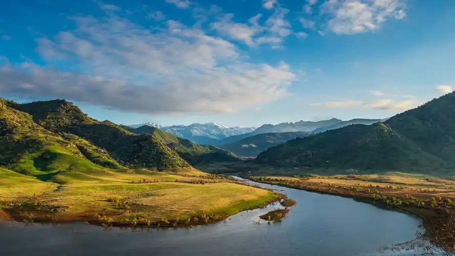 加州,美国 壁纸 山,卡威湖,树,云,天空,加州,美国 桌布 - 1920x1080