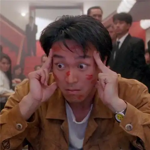 周星驰一左一右情侣头像图片 星爷情头_情侣头像_头像屋