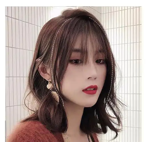 空气刘海假发女网红法式圆脸假头帘自然无痕隐形发际线假发补发块 你