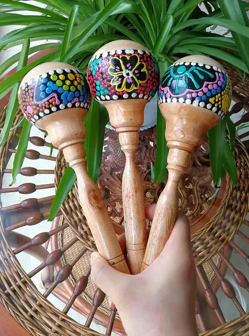 适用于奥尔夫打击乐器椰壳沙锤手工沙蛋椰子砂球幼儿园儿童早教玩具