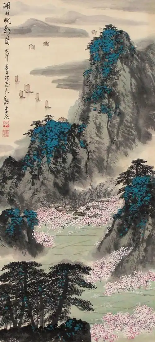 魏紫熙山水画的真是美不胜收!