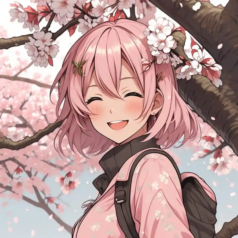 94粉毛动漫女生头像94