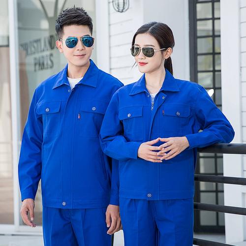 春秋长袖纯棉船厂电焊防烫工作服套装男双层劳保反光上衣工厂定制