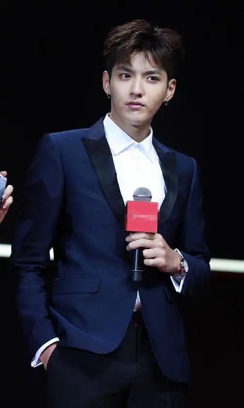 吴亦凡西装革履双手插兜耍帅_新浪图片