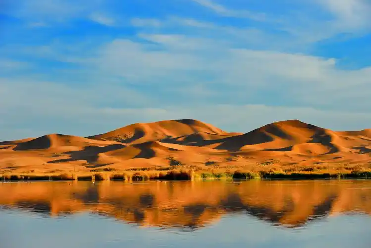 腾格里沙漠里的明珠-月亮湖美景(三)