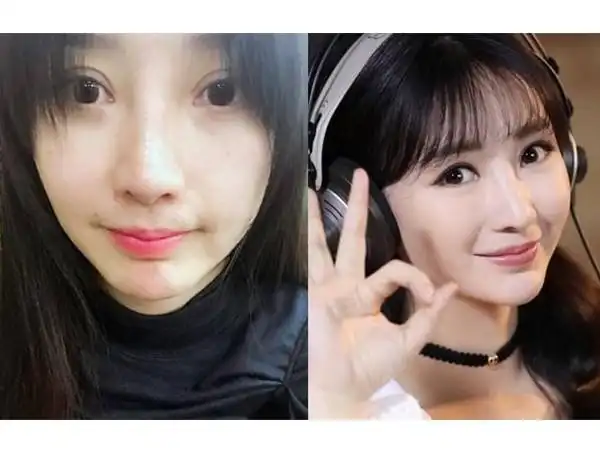 p>柳岩的欧式大双眼皮化了妆以后很好看,但是卸妆以后就有些空洞.