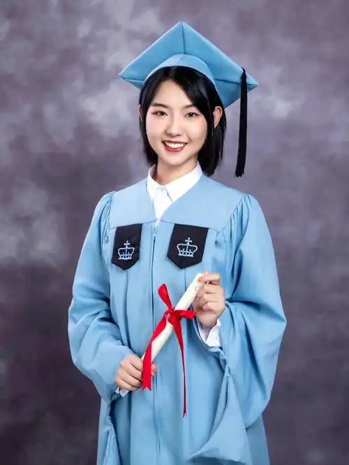 打卡天真蓝学位服照我从哥大毕业了