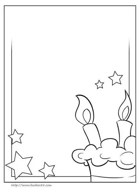 ppt卡通简笔画背景边框幼儿卡通简笔