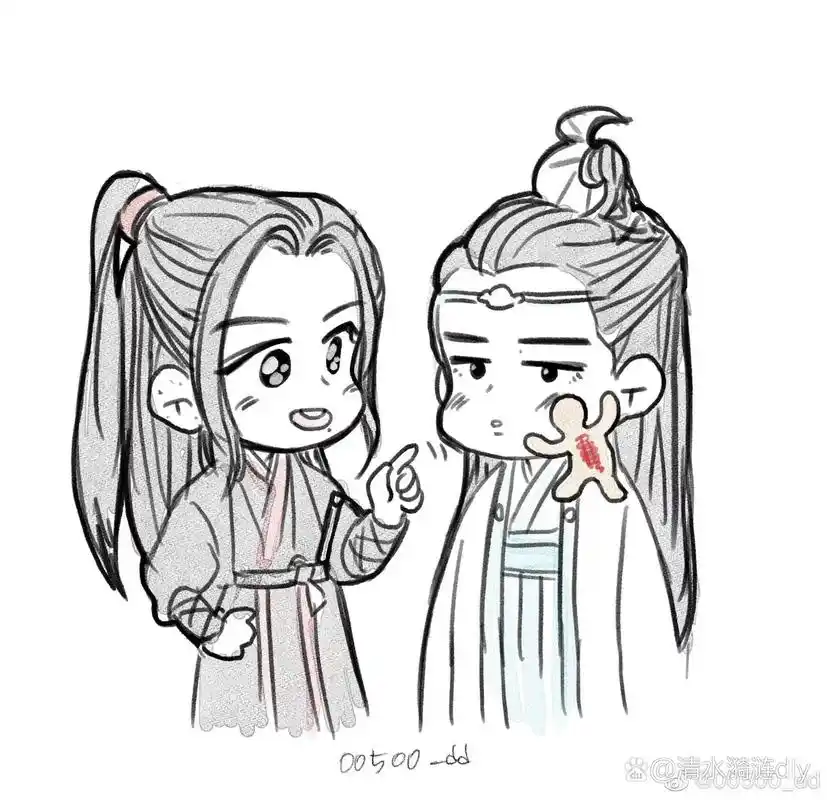 陈情令绘图,图源见水印,侵删歉