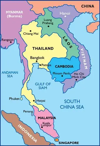 thailand map 泰国地图